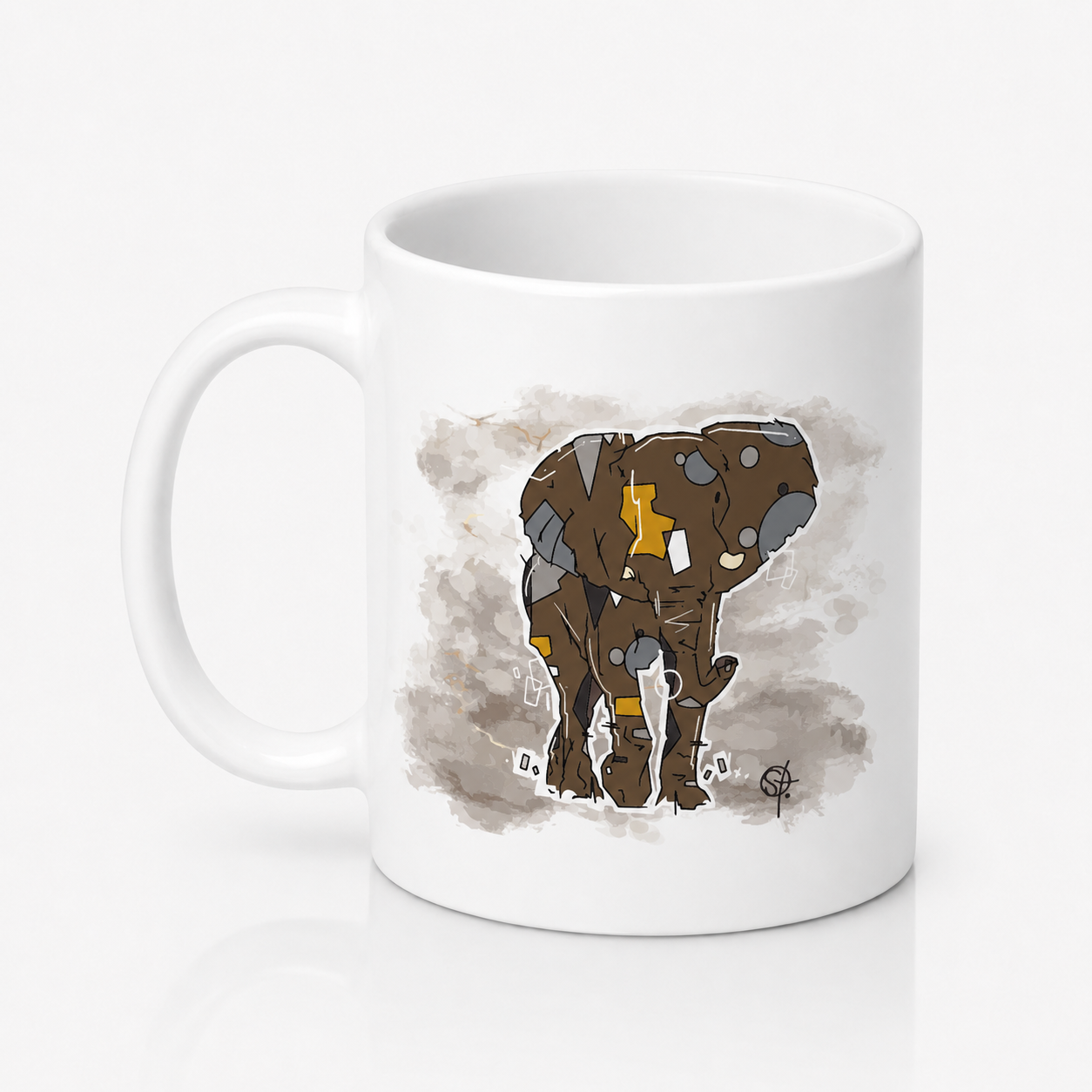 Coffee Mug featuring Primal, Wisdom by Ron Stokes